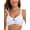 White, variant on Women's Retro Bow Tie Cutout Bikini Top Lace Up Back Swimsuit Plunging Padded Bathing Suit Top Hot Pink