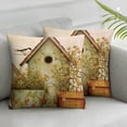 thumbnail image 2 of Nawypu Vintage Flower with Birds Nest Decorative Throw Pillow Covers Farmhouse Pillow Cases Cushion Covers Toss Throw Pillowcase for Living Room/Couch/Bed 2pcs, 2 of 6