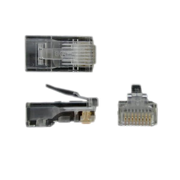 StarTech.com Cat 5e RJ45 Solid Modular Plug Connector 50 Pack