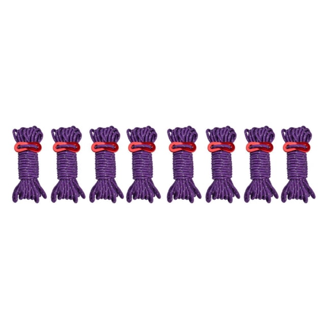 Sonducket 4X Cordón para tienda Cuerda reflectante Cuerda de viento Cojinete de carga Accesorio de bricolaje Accesorios universales para Púrpura 2piezas