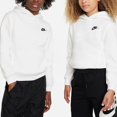 thumbnail image 3 of Sudadera con capucha Nike NSW Club Fleece LBR blanco/negro para niño, talla MD, 3 of 6