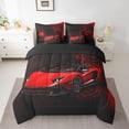 thumbnail image 2 of Castle Fairy Kids Children Speed Race Car Twin Bedding Sets,Sport Bedding Comforter Set, 2 of 8
