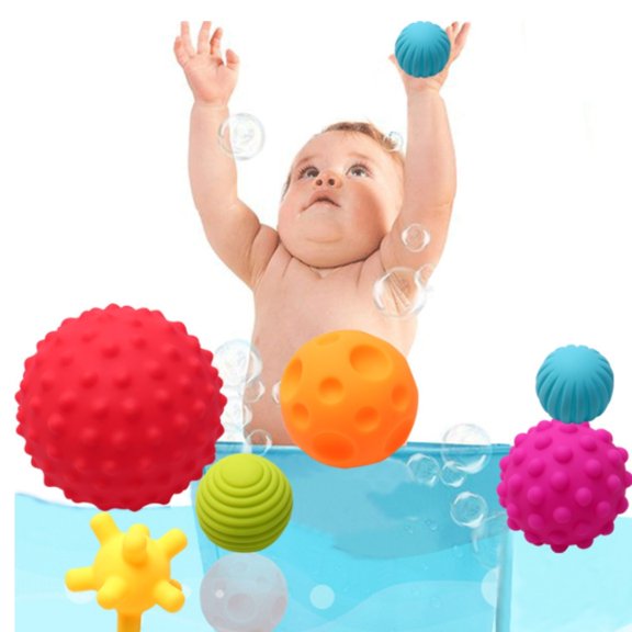 Set 6 Pelotas Sensoriales Didáctica Bebé Texturas Desarrollo Explora y Aprende Juegos de Pelotas para Agarrar