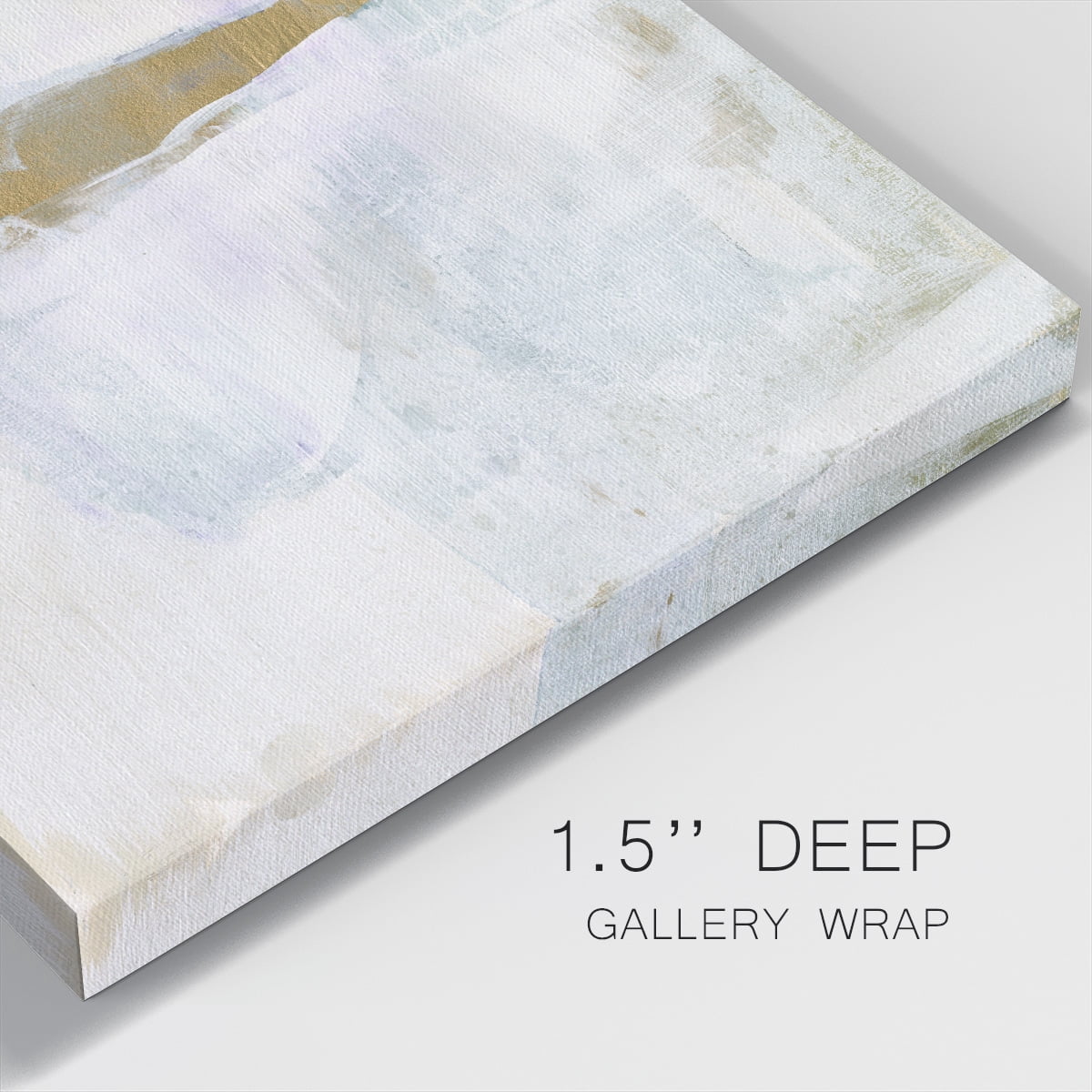 Wexford Home Gold Ribbon Horizon I-Premium Gallery Wrapped Canvas, 16" x 16" - Ready to Hang