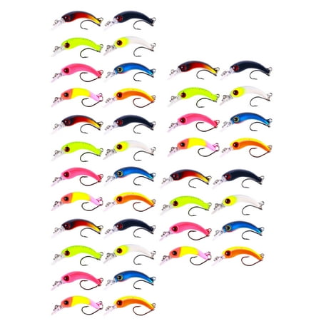 Fishing Lures Jerkbait for Bass Fishing Minnow Lure Set Fishing Plugs Hard Baits Swimbaits Topwater Lures for Trout Bass Perch Fishing 40pcs