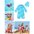 thumbnail image 7 of weVSwe Toddler Boy Swimsuit with Hat, 0-3 Years, UPF 50+ Sun Protection, Back Zipper, Beautiful Design, 7 of 7