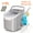 GREY (26lbs/day Bullet Ice), variant on Countertop Nugget Ice Maker, 26/35 Lbs Daily Output, Multi-Ice Shapes, Self-Cleaning, Stainless Steel for Home Kitchen