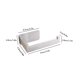 thumbnail image 3 of Advancent Colgador de acero inoxidable, soporte cuadrado para el hogar, soporte de papel a prueba de herrumbre, superficie lisa, gran capacidad de carga, Juegos de accesorios de baño Plata Advancent HA4513-01B, 3 of 6