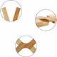 thumbnail image 4 of Salvamanteles de pieza Salvamanteles gruesos Salvamanteles de bambú natural resistente al calor Salvamanteles antideslizante plegable de madera natural para proteger ollas y sartenes, 4 of 5