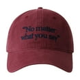 thumbnail image 1 of GDREDA Mens Baseball Caps Big Head Round Baseball Cap Four Seasons Embroidered Face Small Wide Curved Cap，Wine, 1 of 3