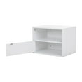 thumbnail image 6 of Modern Fashion Nightstand, 2 Piece Wall Mounted, Minimalist Bedroom Organizer, White, 6 of 8