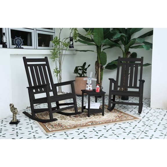 Contoured Seat, Weather - Proof Rocking Chair / All - Season Outdoor Relaxation