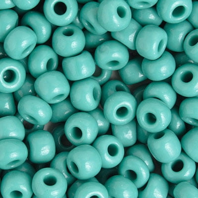 Turquoise Opaque Czech Glass Seed Beads Size 33/0 Crow Beads – 40g Bag – For Jewelry & Craft Projects