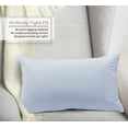 thumbnail image 2 of Nestl Velvet Throw Pillow Covers Solid Rectangle Soft Decorative Pillow Cover for Sofa, 12" x 20", Ice Blue, Pack of 2, 2 of 8