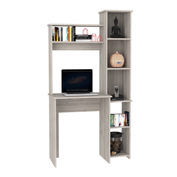 Versalles Writintg Desk, Two Superior Shelves, Bookshelf