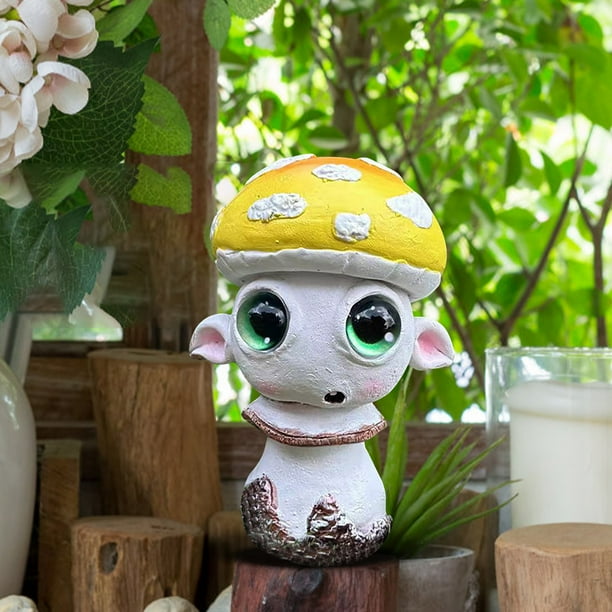 Xihbxyly Bonita Estatua de Jardín, Escultura Artesanal de Resina, Exquisito Diseño Pintado a Mano, Vibrante Decoración para Patio, Terraza o Balcón, Regalo Ideal para Mamá o Abuela, Tamaño 5 X 5 X 10