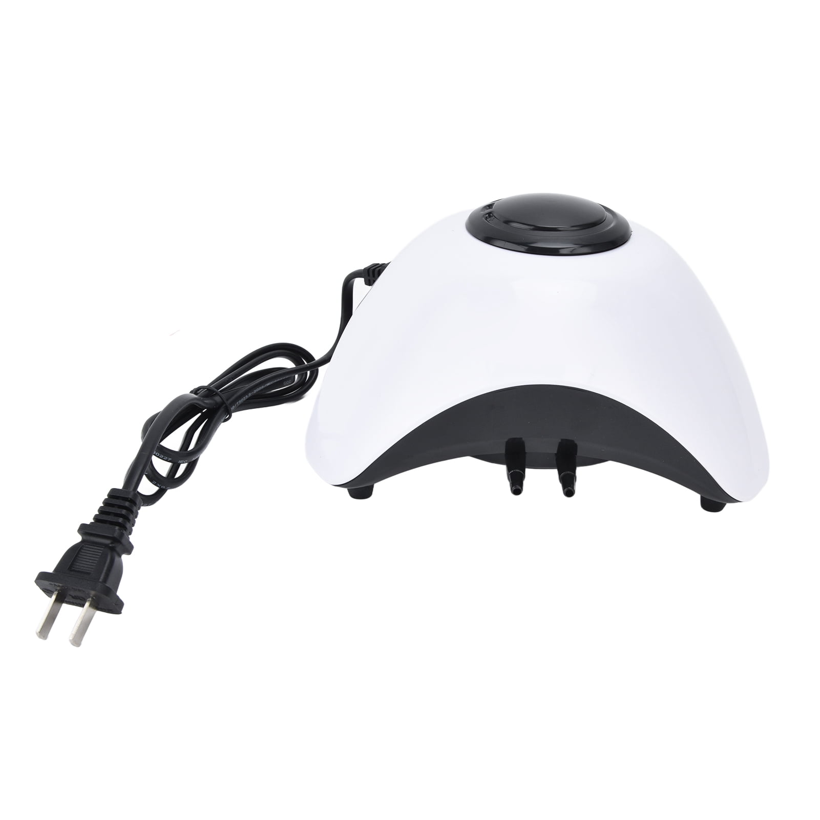 Yajisi Ultra-Quiet Aquarium Air Pump 10W Dual Outlet Oxygen Pump for Fish Tanks up to 1.5m / 4.9ft Depth, Household Portable Aerator with Air Stones and Tubing (7.5 x 4.5 inches / 19 x 11.5 cm)
