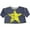 blue star, variant on Girls Long Sleeve Fashion Scoop Neck Sweatshirt Top 33133-12 (blue star)