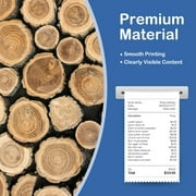50 Rolls Kitchen Printer Paper 3 x 165' 1 Ply Bond (Non -Thermal) Receipt Paper POS Cash Register Paper