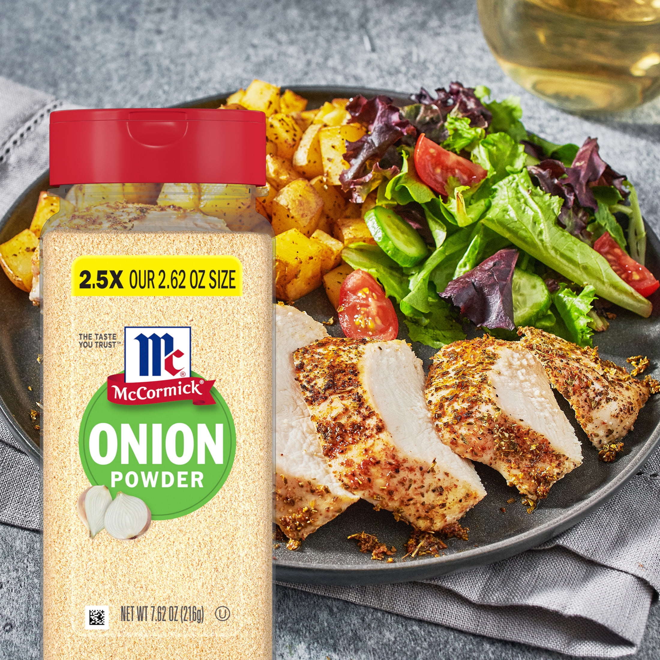 (6 pack) McCormick Kosher Onion Powder, 7.62 oz Bottle