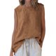 thumbnail image 2 of Craaazy Women's Relaxed Fit Round Neck Tank Top, Solid Color Sleeveless Asymmetric Top, Comfy High Low Hem Casual Vest for Summer Gifts, 2 of 7