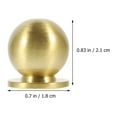 thumbnail image 2 of Troglfold dresser knobs 4pcs Round Brass Cabinet Knobs Solid Copper Pulls Golden,0.83"X0.71"X0.71", 2 of 10