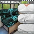 thumbnail image 6 of XYZCANDO Bohemian Turtle RV Dinette Cushion Covers Stylish Camper Decor Universal Cushion Covers for Couches and Sofas Bench Seat Cover Washable Sofa Slip Covers for 2 Seat Cushion Couch Black, 6 of 7