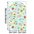 thumbnail image 3 of Adhesivos de pared coloridos con forma de arco de hoja de girasol con estampado floral, 3 of 3
