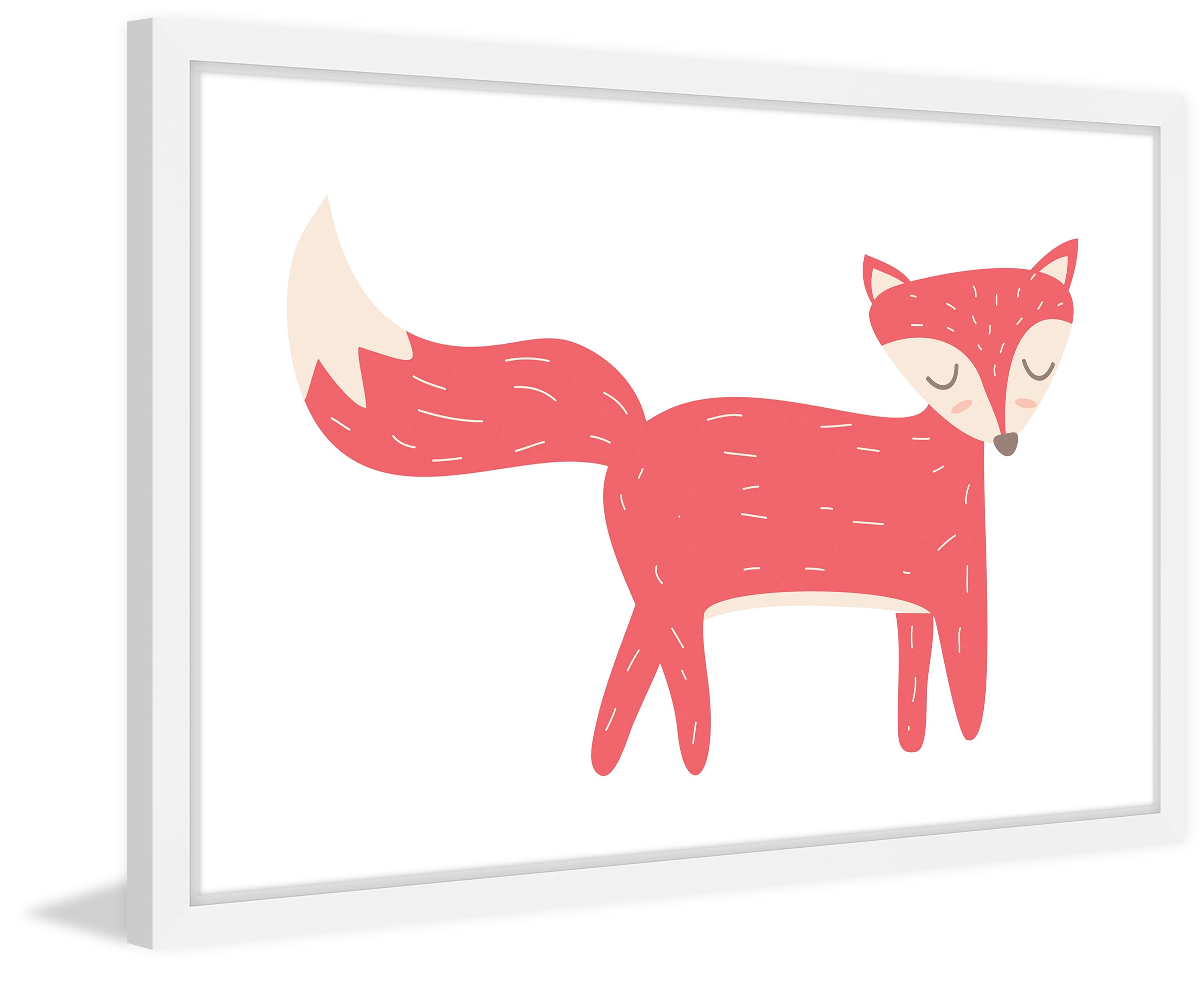 "Red Fox" Framed Painting Print