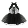 thumbnail image 4 of Alvivi Kids Girls Sequins Ballet Latin Jazz Dance Dress Tutu Skirted Leotard, 4 of 6
