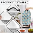 thumbnail image 3 of HELLHERO Durable 15.94"H x 9.45"L x 7.28"W Blender Cover Machine Washable Handle Kitchen Blender Dust Cover for Home Kitchen Indoor, Blue and White Floral, 3 of 5