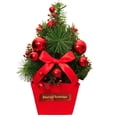 thumbnail image 2 of Mini  Tree Christmas Decor Durable Christmas Tree Figurines for Christmas Home Table Desk, 2 of 3