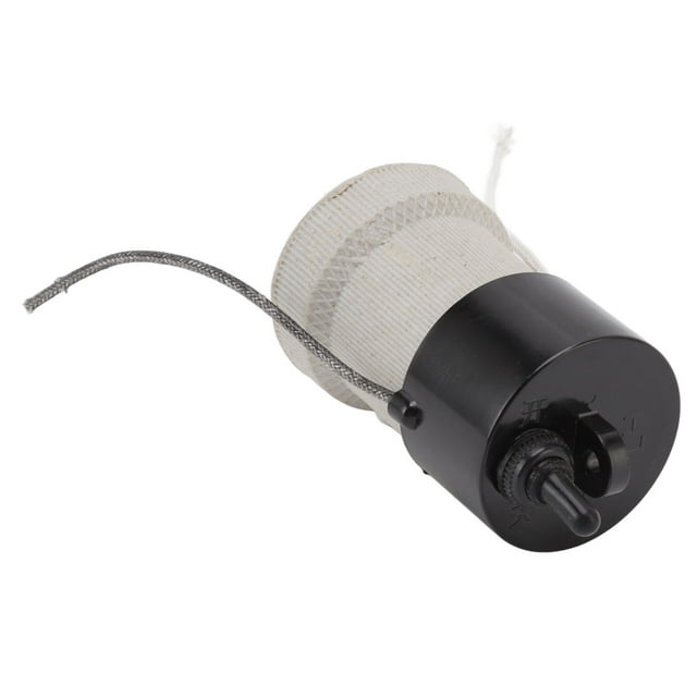 E27 Small Tee Heat Lamp Holder with 2-Level Temperature Control, Waterproof & Heat Insulation Design - Premium Ceramic, Copper & Nylon Construction for Stable, Corrosion-Resistant Heating Lamp