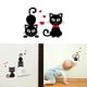 thumbnail image 2 of Injueey Dido-pegatina de pared con interruptor de corazón de Animal, calcomanías de PVC de dibujos animados, papel tapiz para puerta y Decoración del hogar, 2 of 6