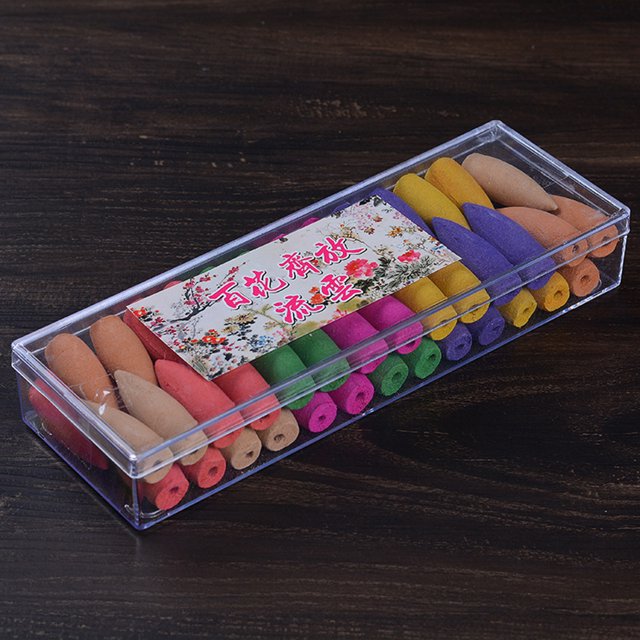 52pcs Incense Cone Backflow Incense Mixed Aromatherapy Fresh Air Aroma Spice;54pcs Incense Cone Backflow Incense Mixed Aromatherapy Fresh Air Aroma Spice