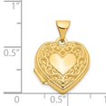 thumbnail image 4 of 14K Yellow Gold Scroll Heart Locket, 4 of 4