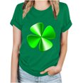 thumbnail image 2 of T-Shirt de la Saint-Patrick pour Femmes Mode Saint-Patrick Imprimé Col Rond Manches Courtes T-Shirt Décontracté Haut T-Shirts de la Saint-Patrick pour Femmes, 2 of 4