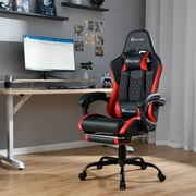X Rocker Apex PC Gaming Chair with Massage Function and Footrest, Red