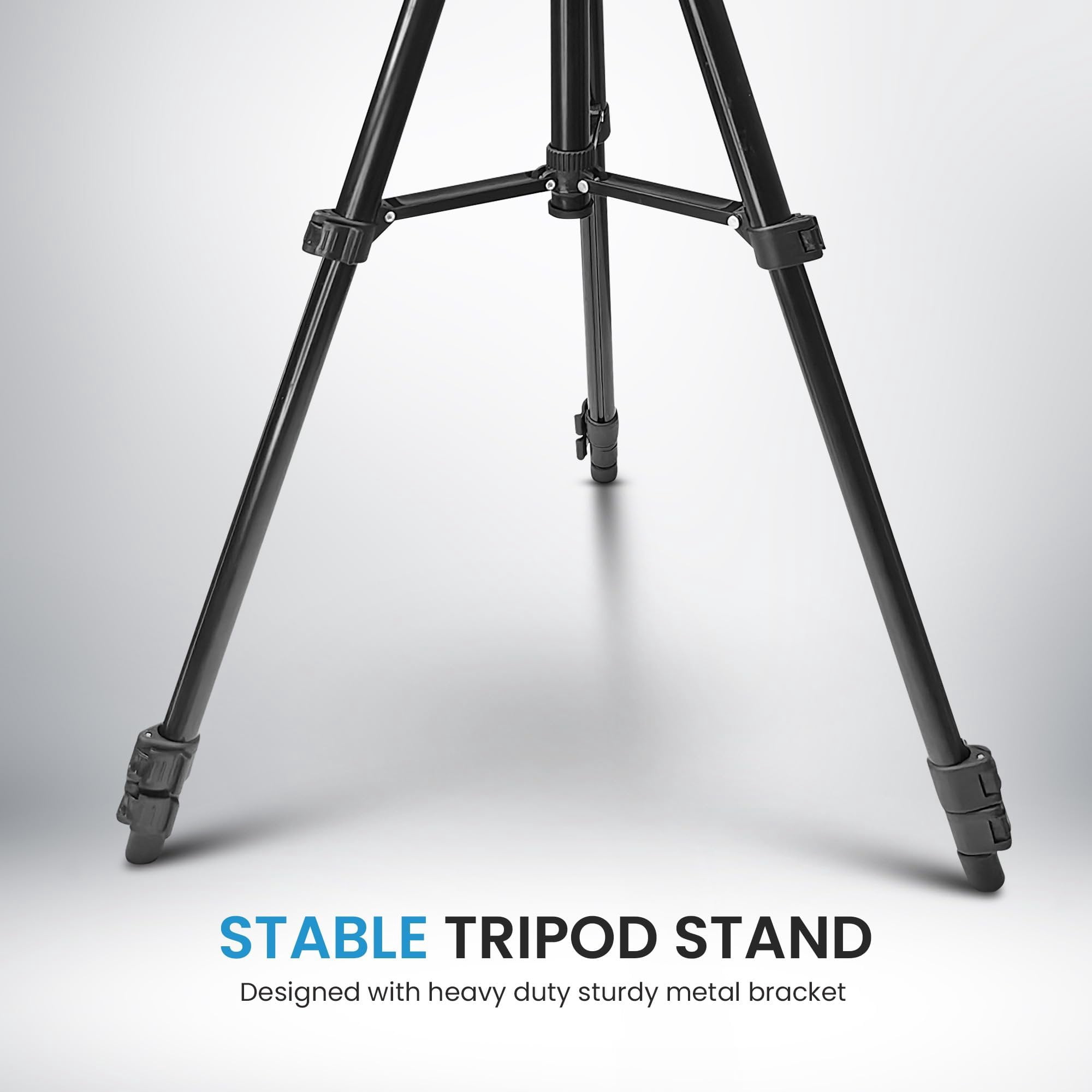 GCJUYA Camera Tripod 81 Inch/206cm Tall Camera Stand Heavy Duty Tripod With Phone Holder For Smartphone, Aluminum Tripod With 3-Way Pan Head For DSLR DV Projector Cell Phone Vlog