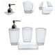 thumbnail image 3 of Estuche de almacenamiento para 4 cepillos de dientes, dispensador de loción moderno, accesorios de baño Blanco, 3 of 8
