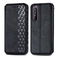 thumbnail image 3 of Case for Sony Xperia 10 II Flip Cover Wallet Flip Cover Magnetic Protective - Black, 3 of 5
