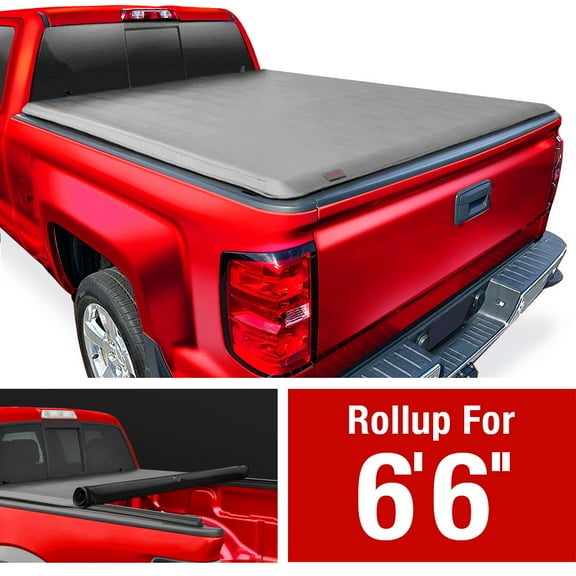 MaxMate Soft Roll-up Truck Bed Tonneau Cover Compatible with 2014-2018 Chevy Silverado GMC Sierra 1500; 2015-2019 2500 3500HD; 2019 LD / Limited | 6'7" (79") Bed | TCC169007