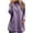 Purple, variant on Women's Short Style Zipper Hoodie Pocket Long Sleeve Solid Fall Casual​​