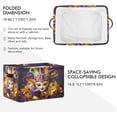 thumbnail image 2 of Coolnut Mardi Gras Carnival Mask Feathers Large Storage Basket 2PCS,Cute Koala Collapsible Toy Storage Box Laundry Basket with Handle,Used for Home Closets, Offices Home Decor, 2 of 7