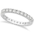thumbnail image 1 of Diamond Eternity Wedding Ring Band 14K White Gold (0.51ctw), 1 of 6