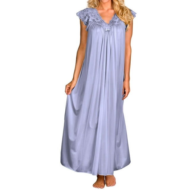 Robe Silhouette 53 Pouces pour Femmes Shadowline 32737 (Peri Frost 1X)