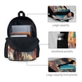 thumbnail image 3 of Lsque Colorful Sky Puppy Pattern Adult Backpack – Durable & Lightweight PU Canvas Storage Bag , 15” Laptop Compartment, and Multiple Pockets, 3 of 7