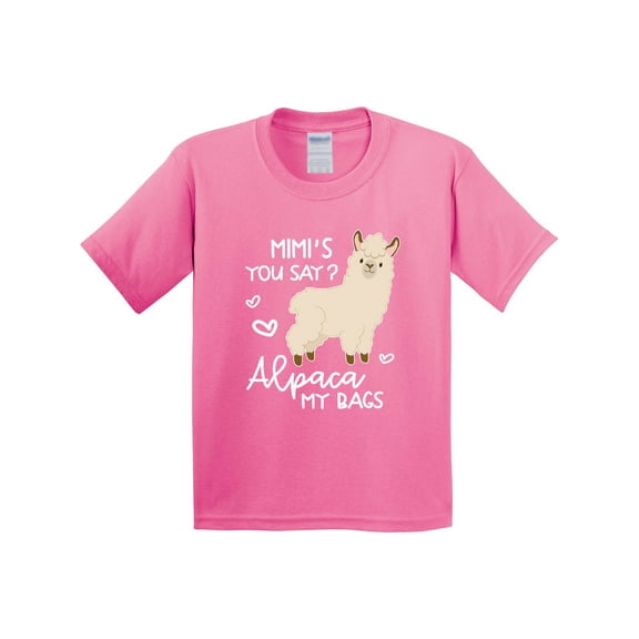 Inktastic Mimi's You Say Alpaca My Bags Youth T-Shirt