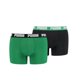 thumbnail image 1 of PUMA Hombre Calzoncillos, Paquete de 2 - Trunks, Algodón Stretch, unicolor Verde/Negro S (Small), 1 of 1