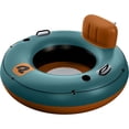 thumbnail image 1 of Siesta Bouée Gonflable 48 Pouces / Flotteur d'Eau Robuste avec Dossier et Porte-Gobelets / 300 lbs / Kit de Réparation / Piscine, Lac et Rivière, 1 of 9